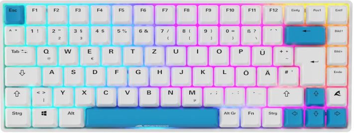 sharkoon skiller sgk50 s3 pbt tastatur weiß für 69,90 euro (statt 86 euro)