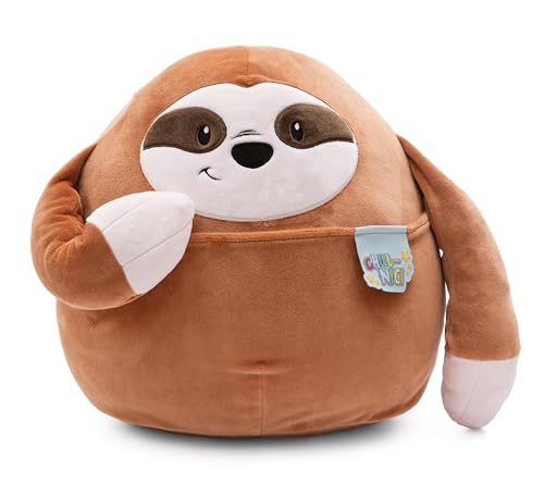 nici kuscheltier faultier 30cm, plüschiges stofftier mit ärmchen, 49891