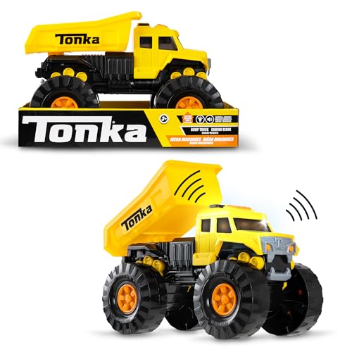 Tonka Mega Machines Feuerwehrauto  Langlebiges Baufahrzeug für Jungen und Mädchen