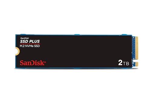 Produktbild: SanDisk SSD PLUS M.2 NVMe 2 TB (M.2 2280, PCIe Gen 3.0, 3 Jahre Garantie)
