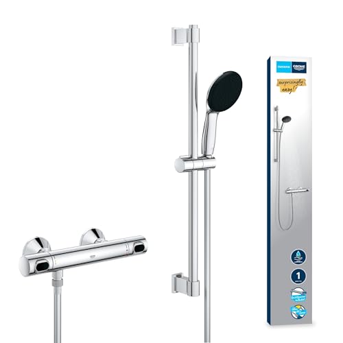 grohe thermostat brauseset wassersparend 9l pro min mit sicherheitssperre chrom 34800001