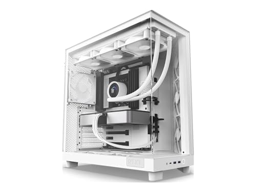 nzxt h6 flow pc gehäuse weiß für mATX, mini-ITX, ATX - cabinet