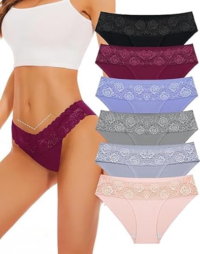 evolyline nahtlose slips damen spitze hipster unterhosen mehrpack weich stretch