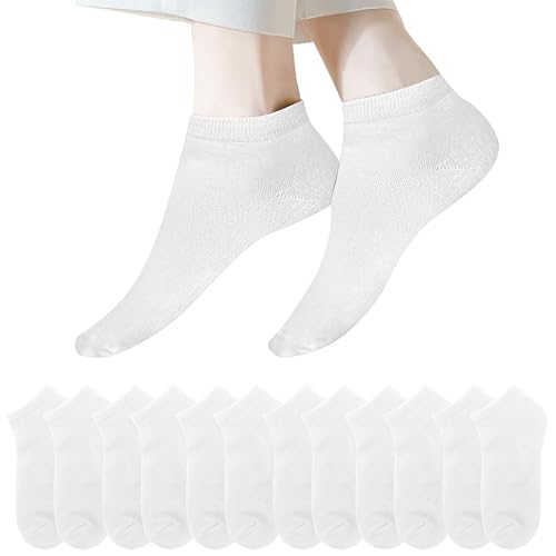 lakpoau damen sneaker socken 39-42 atmungsaktive kurze sportsocken 12 paar