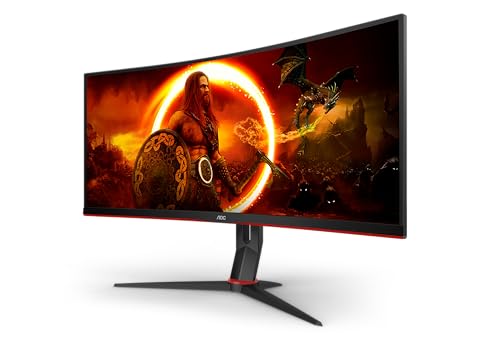 aoc gaming cu34g2xp 34 zoll wqhd curved monitor 180 hz freesync hdr400 3440x1440