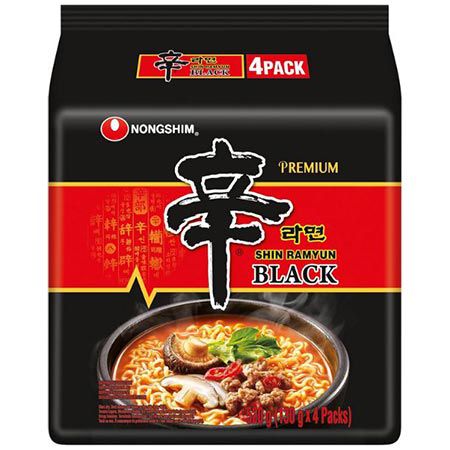 nong shim shin ramyun black instantnudeln 4er pack ab 7,88 euro statt 11 euro
