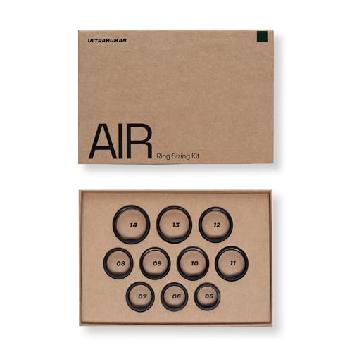 ultrahuman ring sizing kit, ringgrößen 5-14, anleitung für tragbaren ring