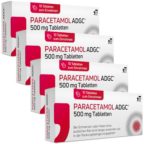 paracetamol adgc 500 mg tabletten 40 stück bei schmerzen und fieber laktosefrei