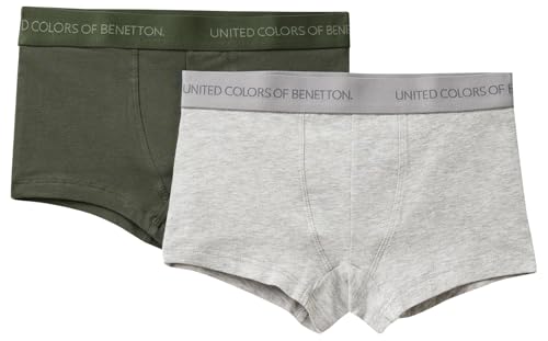 united colors of benetton jungen boxer set 2 retroshorts grün 90