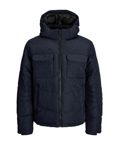 jack & jones jjbuild puffer jacket herren navy blazer melange xl