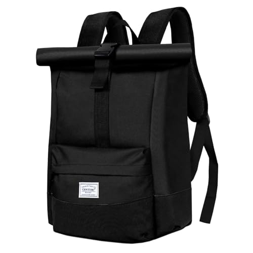 caliyo rolltop rucksack mit laptopfach für uni, reisen, schule, handgepäck