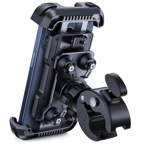 Lamicall Motorrad Handyhalterung 360 Lenker Halterung für iPhone & Samsung 4,7-6,8"