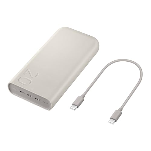 samsung powerbank 20000 mah 45 watt tragbar mit usb-c ausgang