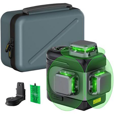 Produktbild: fanttik d12 pro akku kreuzlinienlaser 3x360 selbstnivellierend 87,18
