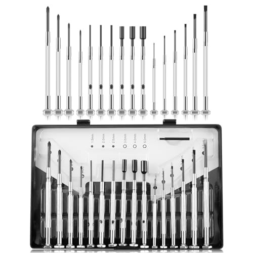 17 in 1 Mini Feinmechaniker Schraubendreher Set, Uhrmacher- und Brillenwerkzeug