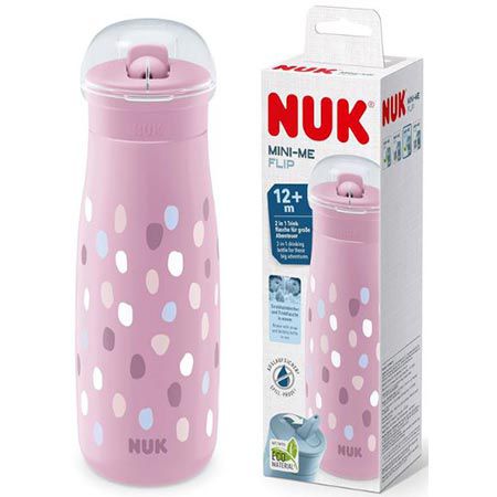 nuk mini-me flip flasche 450ml mit strohhalm für kinder 6,89 statt 10