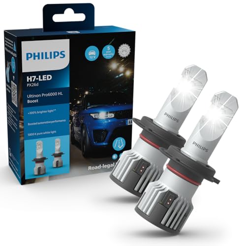 philips ultinon pro6000 h7 led scheinwerferlampe 11972u60bx2