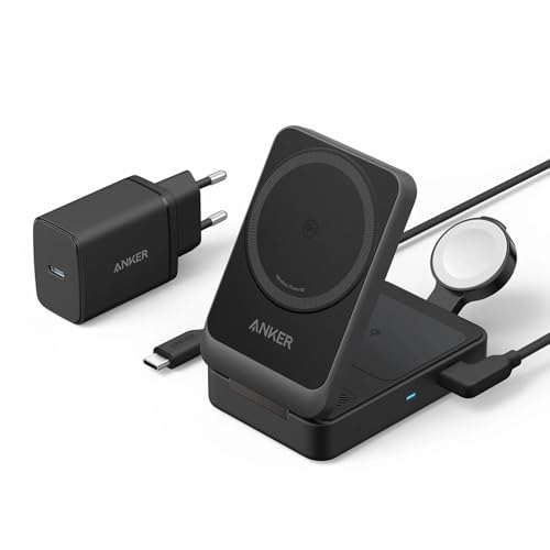 ankur maggo 3-in-1 kabellose ladestation für iphone 16/15/14/13 und apple watch