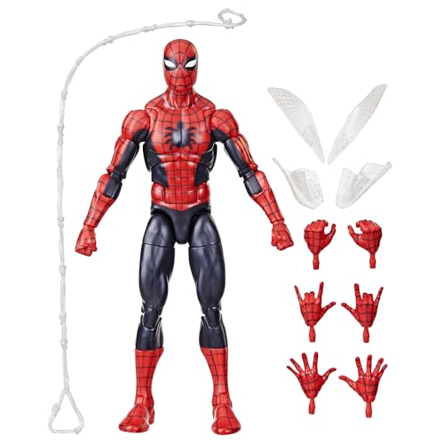 spider-man figur, marvel legends retro sammelobjekt, detailreich modell