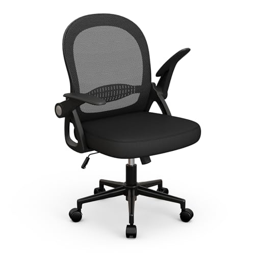 naspaluro ergonomischer bürostuhl mit atmungsaktiver netzbespannung, schwarz