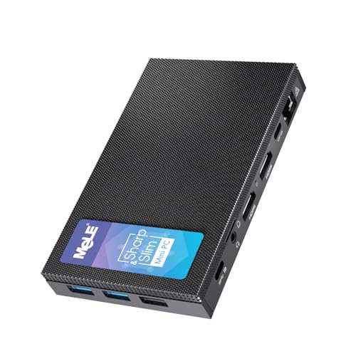 meLE quieter 4c fanless mini pc n100 16gb 512gb windows 11 pro 4k hdmi IoT home office