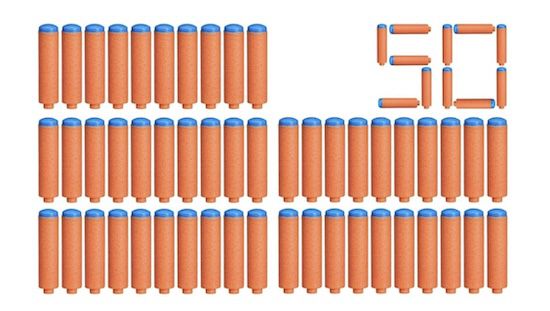 nerf n series n1 darts 50x, ersatzdarts für high performance blaster von nerf