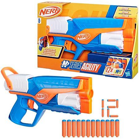 nerf n series agility blaster mit 12 darts für 6 euro statt 13 euro