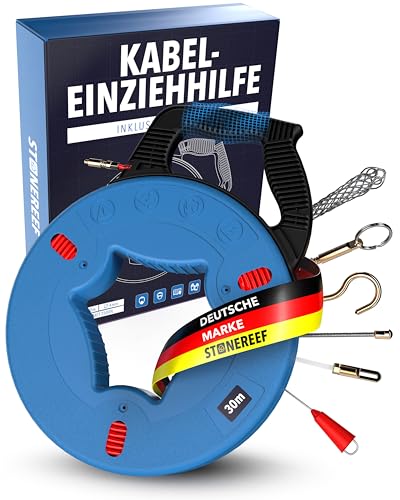 Produktbild: einziehspirale 30m - kabeleinziehhilfe für leerrohre, kabelzieher, zugdraht