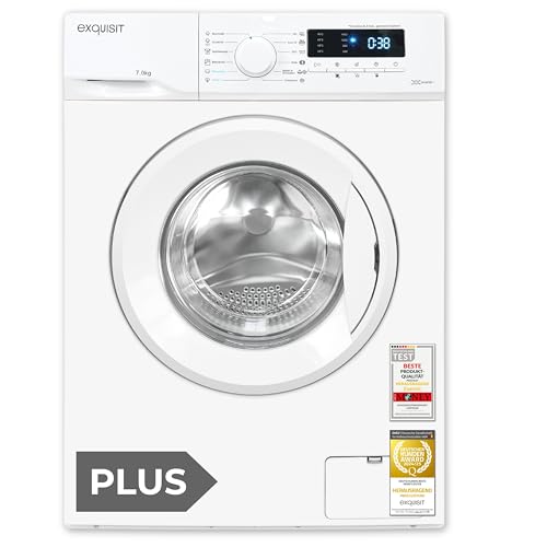 exquisit waschmaschine 7kg a energieeffizienz 1400 u/min 12 programme aquastop weiss