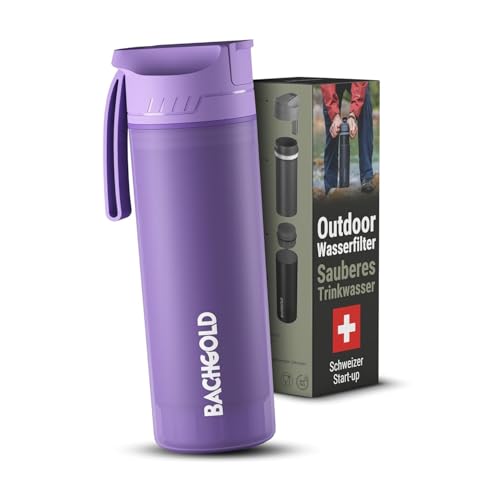 wasserfilter flasche bachgold profi outdoor 500ml lila
