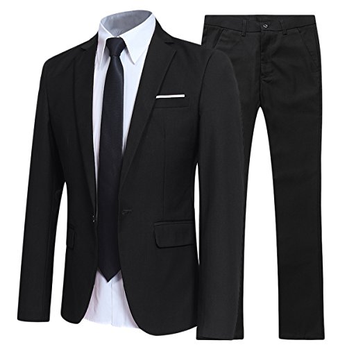 Allthemen Herren Anzug Slim Fit 2-teilig, Business Sakko und Hose für elegante Outfits