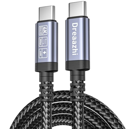 Dreaazhi usb c kabel 20gbps 240w 1m 4k videoübertragung schnellladen für laptop handy tablet