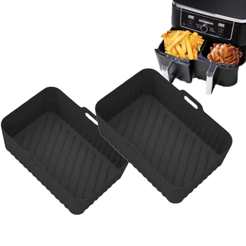 airfryer zubehör ninja, 2pcs silikonform für ninja foodi max dual zone af400eu af300eu 9.5l