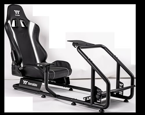 Thermaltake GR300 SIM Racing Cockpit - verstellbarer Rennsitz, Halter für Logitech/Thrustmaster/Fanatec