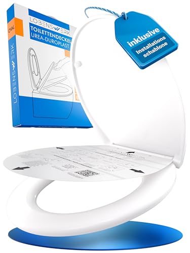 lobenswerk toilettendeckel mit absenkautomatik, antibakteriell, quick-release, montagehilfe