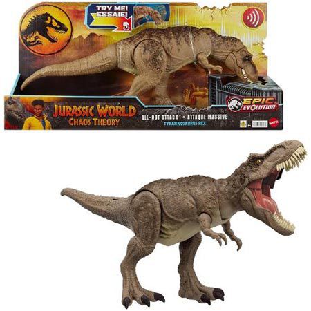 jurassic world tyrannosaurus rex von mattel, all-out attack für 36,99