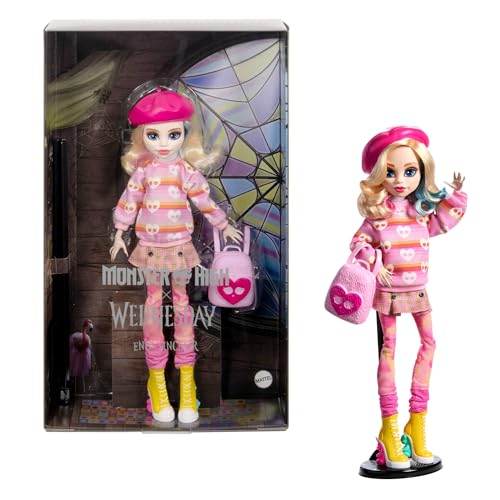mattel monster high enid sinclair sammelpuppe pink mit accessoires