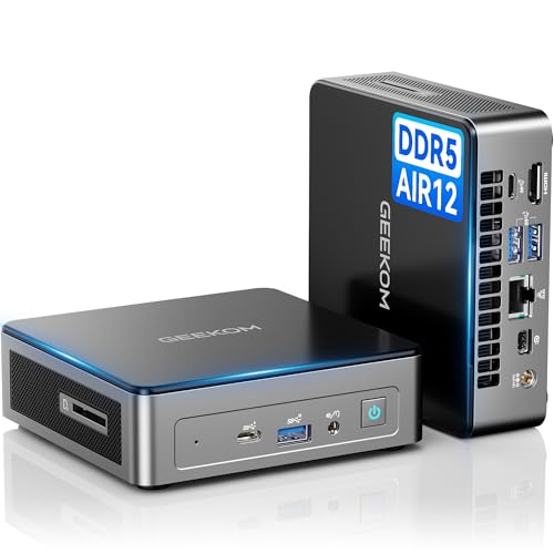 geekom nuc mini-pc mit intel alder lake n100, 16 gb ddr5, 512 gb ssd, windows 11 pro, 4k uhd
