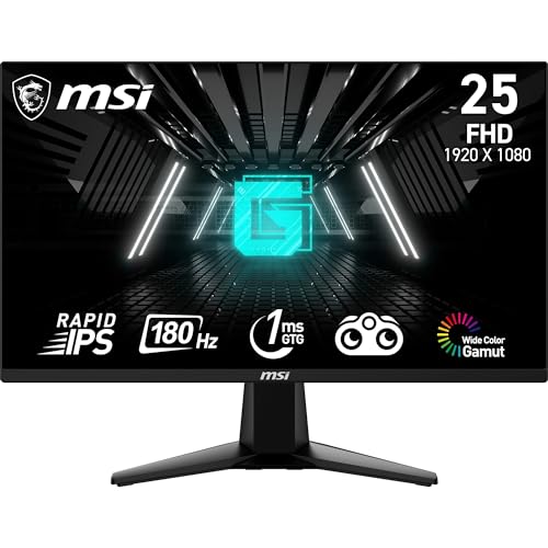 msi g255f gaming-monitor 24,5" ips fhd 180 hz 1 ms freesync höhenverstellbar