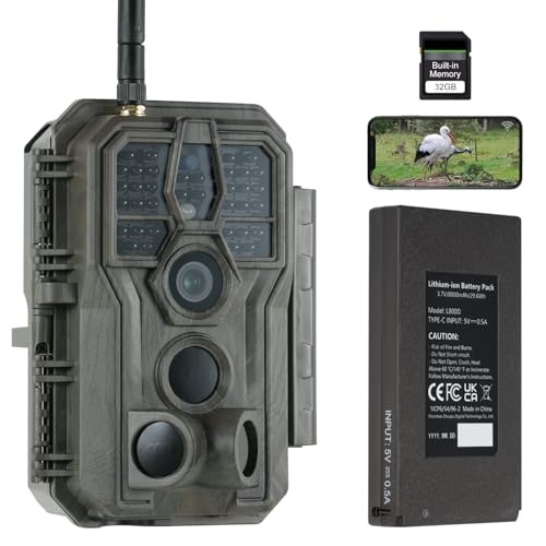 wildkamera e8p max von gardepro, wlan, 64mp, 8000mah akku, nachtsicht, sd karte, bewegungsmelder