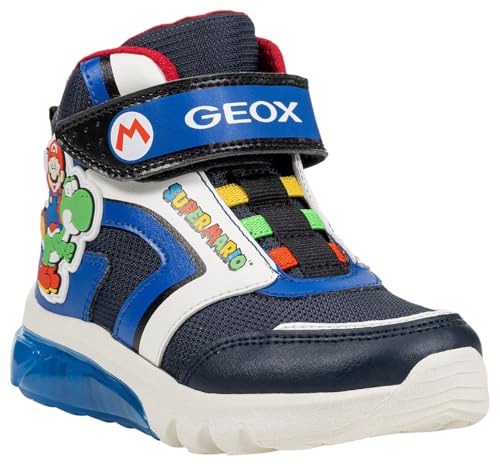 geox j cibertron jungen sneaker navy royal 37 eu