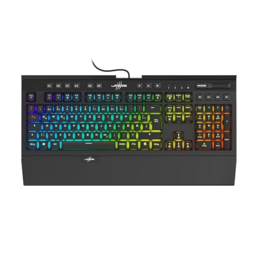 uRage Exodus 900 Gaming-Tastatur - Outemu Brown Switches, RGB, QWERTZ-DE