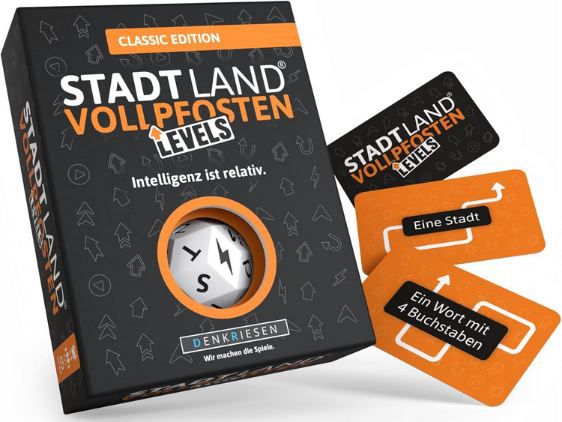 denkriesen Stadt Land Vollpfosten Classic Spiel für 11,20 Euro statt 14 Euro