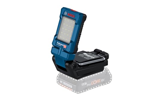 bosch 18v system akku leuchte gli 18v-800, 800 lumen, schwenkbar, neigbar