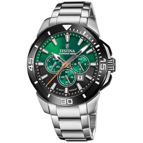 festina chrono bike herrenuhr grün für 95,08 euro