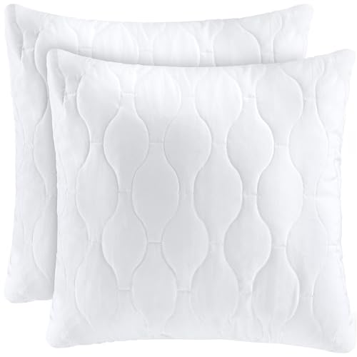 Kopfkissen 40x40 cm 2er Set von Utopia Bedding, gestepptes Dekokissen für Bett und Sofa