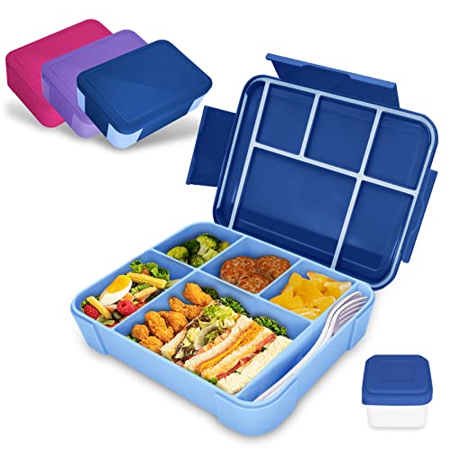 ijiamy brotdose kinder bento box mit fächern, auslaufsichere lunchbox für schule und kindergarten