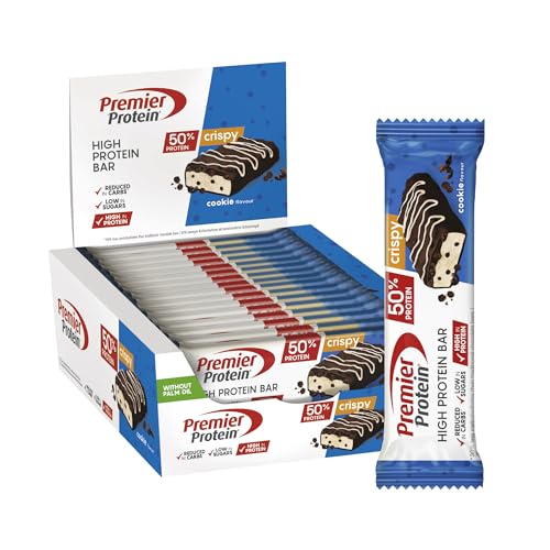 Produktbild: high protein bar crispy cookie 16x40g von premier protein für 13,57