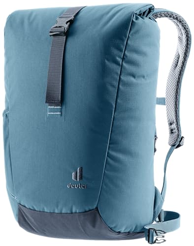 deuter stepout 22 tagesrucksack 22l rolltop laptopfach airstripes atlantic-ink