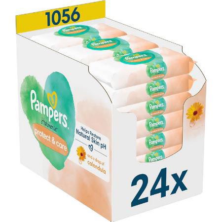 pampers harmonie baby feuchttücher calendula 1.056 stück ab 24,53 euro